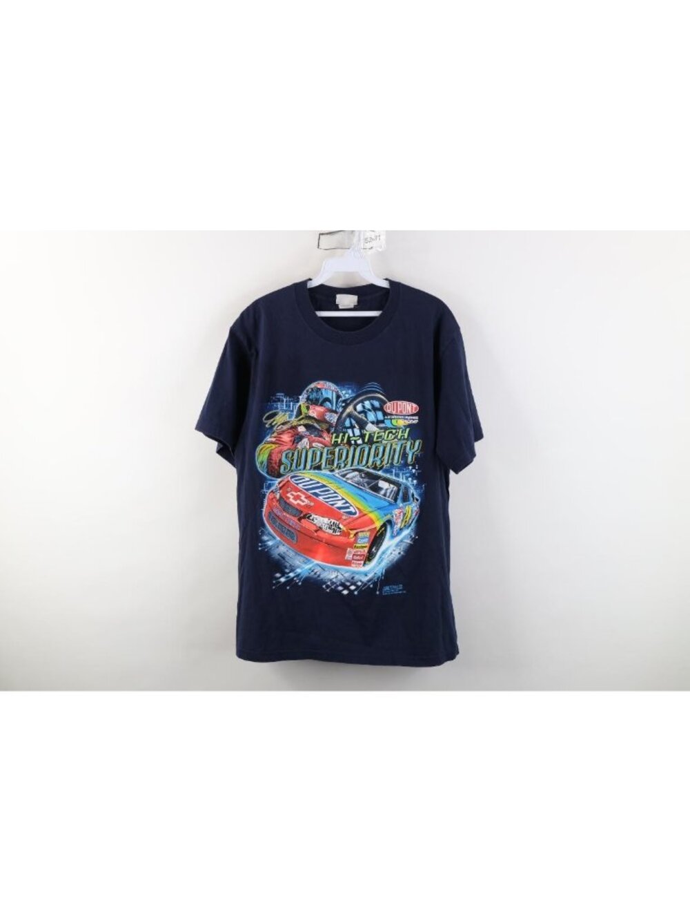 Vtg Y2K 2000 NASCAR Mens Medium Faded Jeff Gordon Racing Computer Chip T-Shirt